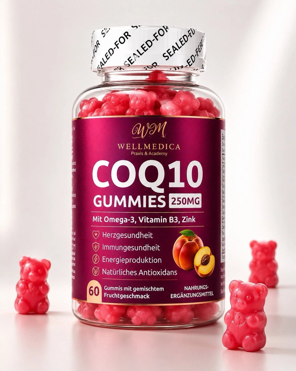 CoQ10 Gummies – Verpackung / Produktfoto (Ansicht 1)