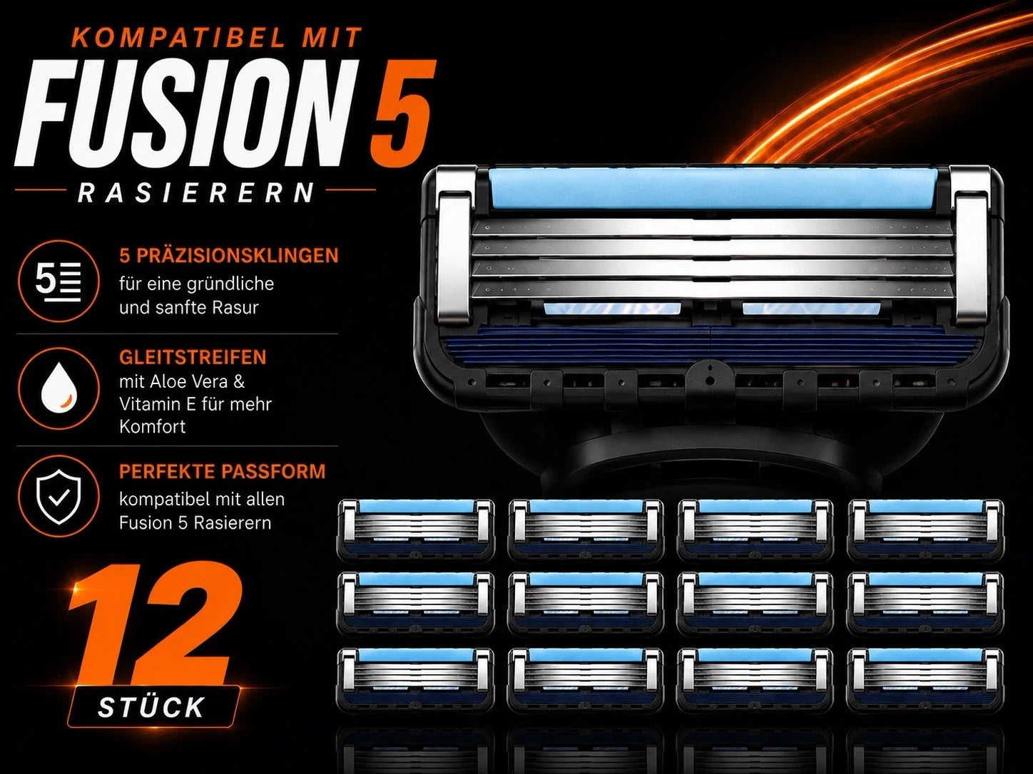 Gillette Fusion5 ProGlide Ersatzklinge – Produktfoto (Ansicht 61)