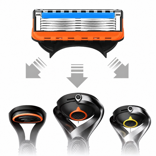 Gillette Fusion5 ProGlide Ersatzklinge – Ansicht des Klingenaufsatzes (Ansicht 10)