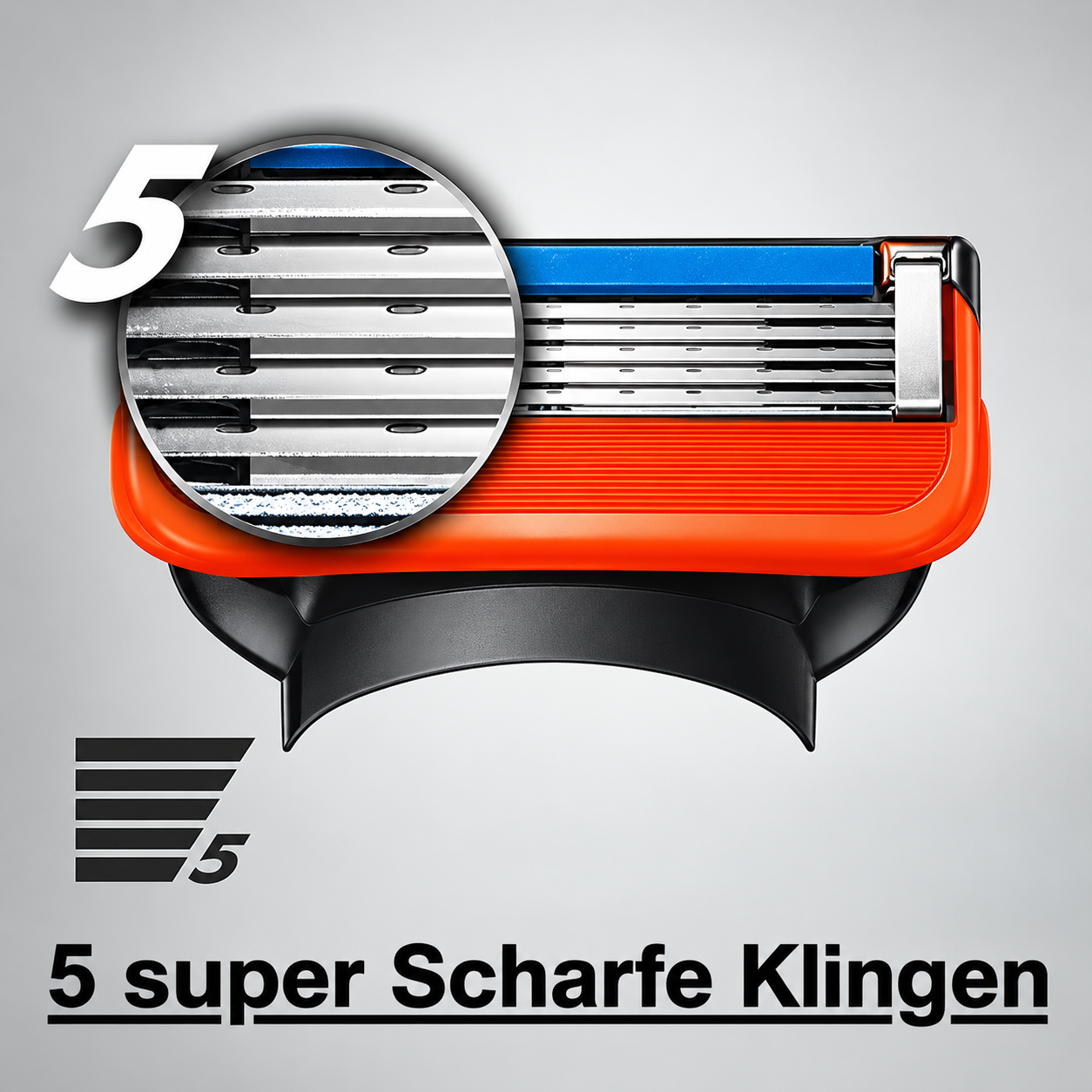 Rasierklingen für GILLETTE FUSION 5 PROGLIDE Edelstahl-Klingen Ersatz-Klingen (16er Pack)
