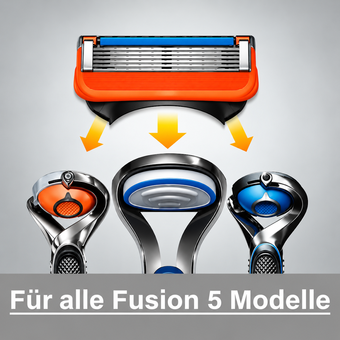 Rasierklingen für GILLETTE FUSION 5 PROGLIDE Edelstahl-Klingen Ersatz-Klingen (16er Pack)