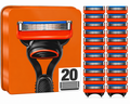 Rasierklingen für GILLETTE FUSION 5 PROGLIDE Edelstahl-Klingen Ersatz-Klingen (20er Pack)