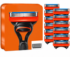 Verpackung der Gillette Fusion5 ProGlide Ersatzklingen mit mehreren Klingenkassetten (Sparset-Ansicht)