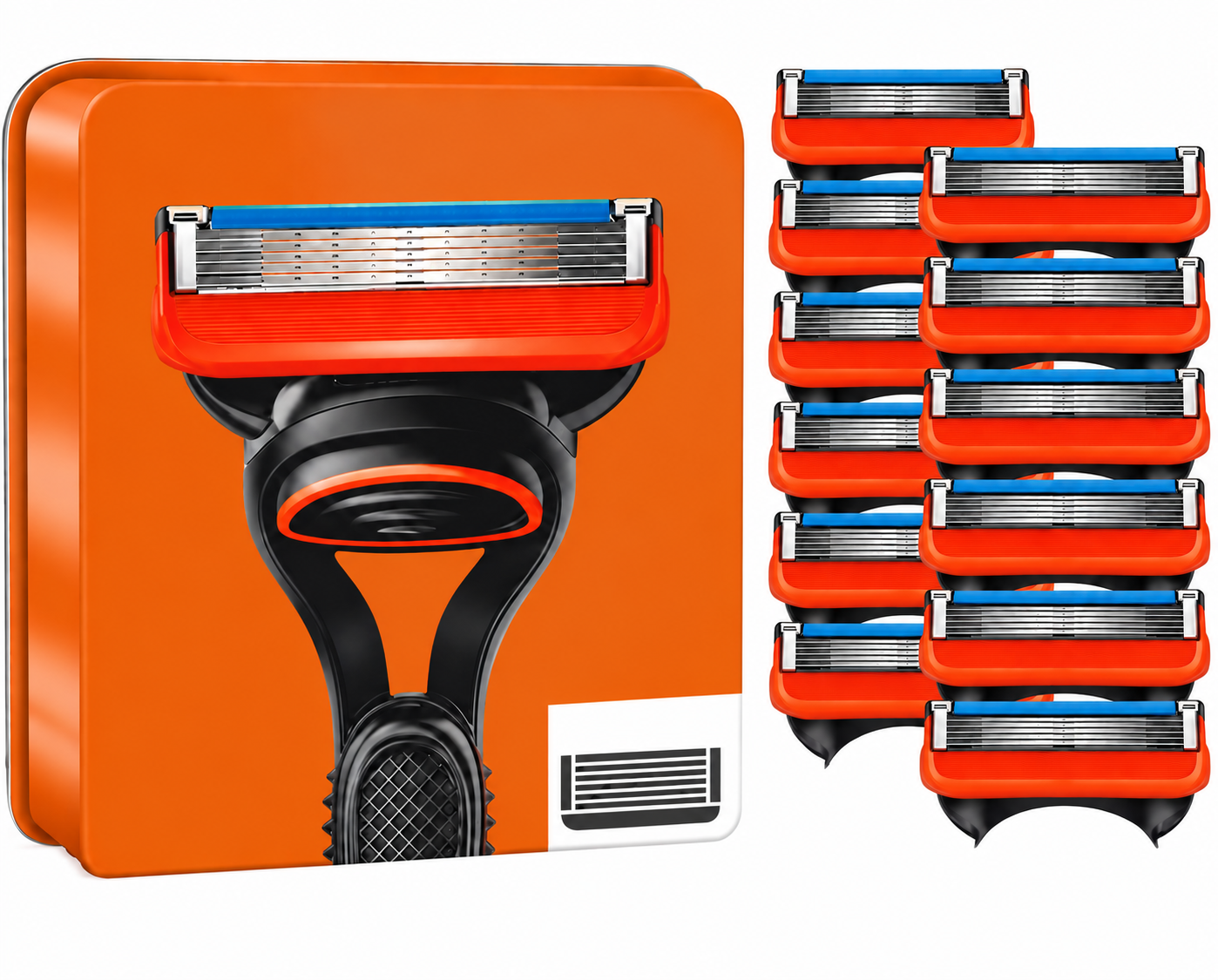 RASIERKLINGEN FÜR GILLETTE FUSION 5 PROGLIDE EDELSTAHL-KLINGEN ERSATZ KLINGEN
