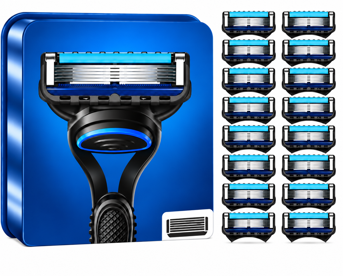 RASIERKLINGEN FÜR GILLETTE FUSION 5 PROGLIDE EDELSTAHL-KLINGEN ERSATZ KLINGEN