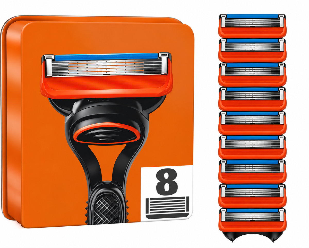 RASIERKLINGEN FÜR GILLETTE FUSION 5 PROGLIDE EDELSTAHL-KLINGEN ERSATZ KLINGEN