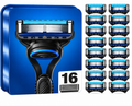 Rasierklingen für GILLETTE FUSION 5 PROGLIDE Edelstahl-Klingen Ersatz-Klingen (16er Pack)