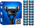 Rasierklingen für GILLETTE FUSION 5 PROGLIDE Edelstahl-Klingen Ersatz-Klingen (20er Pack)