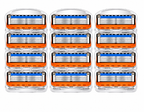 12 Ersatzklingen für Gillette Fusion5 ProGlide in drei transparenten Blisterverpackungen