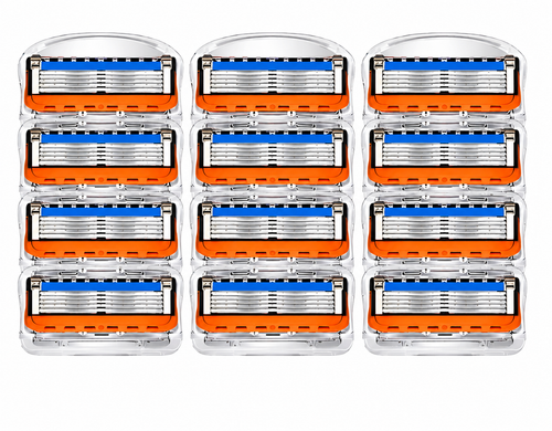 12 Ersatzklingen für Gillette Fusion5 ProGlide in drei transparenten Blisterverpackungen