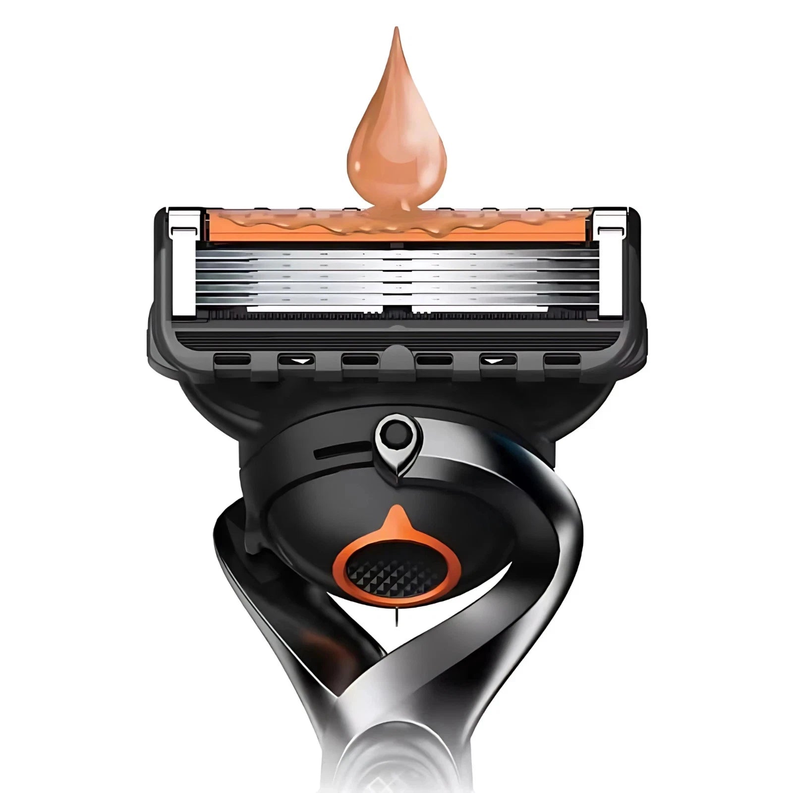 Gillette Fusion5 ProGlide Ersatzklinge – Nahaufnahme des Gleitstreifens (Ansicht 1)