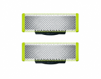 2 Ersatzklingen für Philips OneBlade, Klingen von vorne