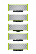 5 Ersatzklingen für Philips OneBlade, Klingen von vorne