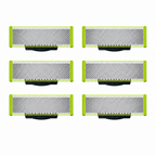 6 Ersatzklingen für Philips OneBlade, Klingen von vorne