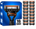 Rasierklingen für GILLETTE FUSION 5 PROGLIDE Edelstahl-Klingen Ersatz-Klingen (16er Pack)